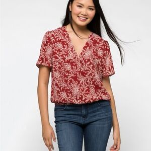 Nine Britton Ivana Short Sleeve Blouse in Size XL